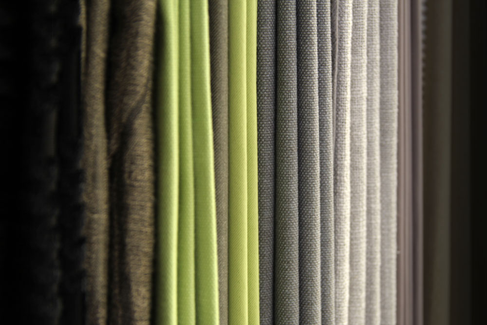 verschiedene Stoffe und Muster